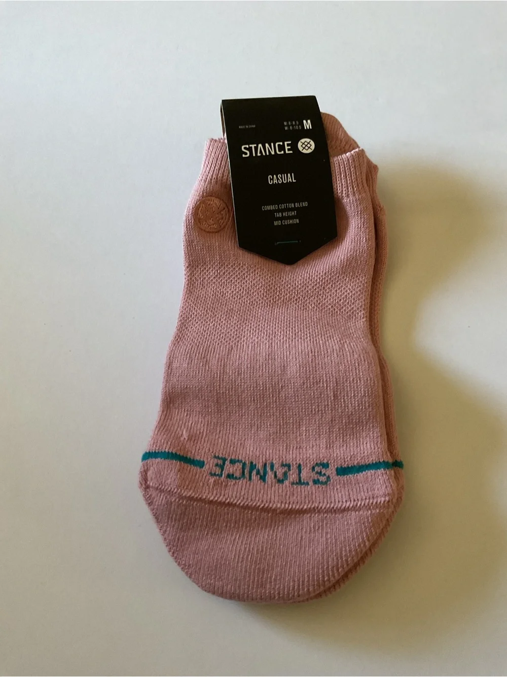STANCE WOMENS COTTON ICON LOW TAB SOCKS PINK SIZE MEDIUM NWT